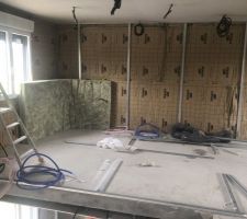 Isolation intérieur en cours