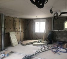 Isolation intérieur en cours