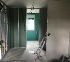 Isolation intérieur en cours