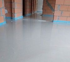 Chape coulée au RDC