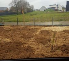 La terre est presque étalé...