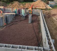 Mise en place des fourreaux et PER