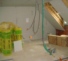 Isolation et placo autour du velux