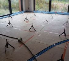 Préparation chape liquide