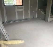 Mise en place du placo (1ère peau)