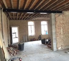 Création des colonnes de soutènement qui supporteront les deux IPN ...