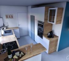 Notre cuisine recréée avec HOMEBYME
