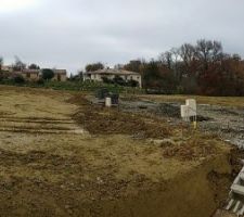 Travaux de viabilisation en cours