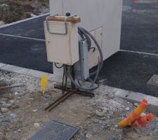 Pose compteur provisoire de chantier