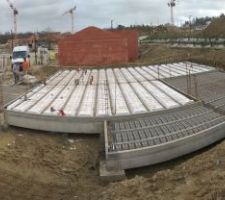 Panorama du plancher du RDC avant coulage - Oc Résidences