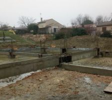 Coffrage des jonctions et coulage béton - Oc Résidences