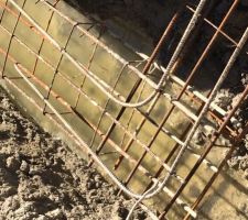 Armatures lors du coulage