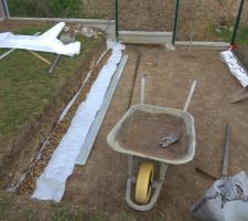 Trou pour dalle cabane de jardin