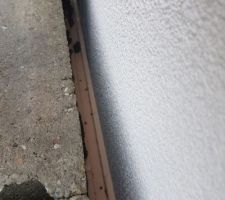 Ecart acrotère mur de l'étage