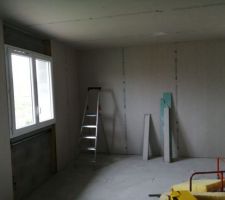 Placo en cours étage