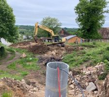 Début du terrassement, ruines écroulées !