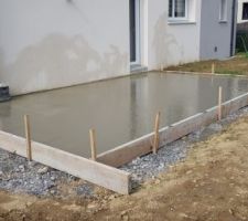 C'est parti pour le coulage du béton !