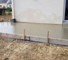 C'est parti pour le coulage du béton !