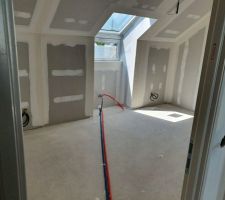 Finition placo 1er &eacute;tage, chambre