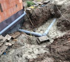 Canalisation d'eau usée et pluviale posés par mes soins