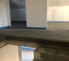 Chape fraiche à l?étage