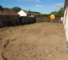 Terrasse arrière prédéfini et pente