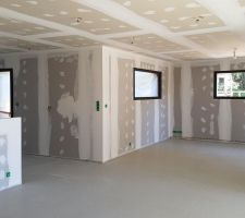 Chape coulée, et electricité quasi finie