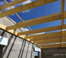 Problème... le faux plafond de l'étage est sensé être plat....