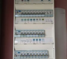 Tableau électrique situé dans le garage