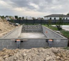 Construction piscine 9x4m