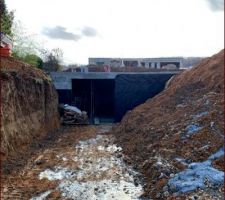 Grave enlevée + remblaiement du terrassier