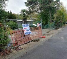 Cl&ocirc;ture de chantier