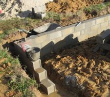 Il pleut souvent ça ralentie les travaux