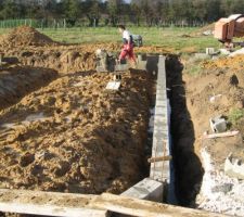 Il pleut souvent ça ralentie les travaux
