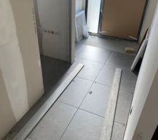 Pose carrelage entrée