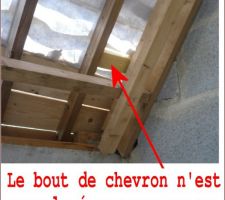 Fixation de bout d'un chevron