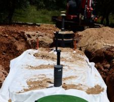 Fin fosse septique et debut Piscine