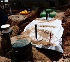 Fin fosse septique et debut Piscine