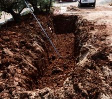Fin fosse septique et debut Piscine