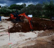 Fin fosse septique et debut Piscine