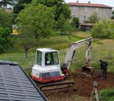 Terassement du terrain de pétanque