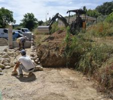 Aménagement du jardin en cours