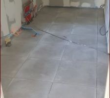 Carrelage de la buanderie