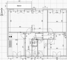 Plan de l'étage de vie