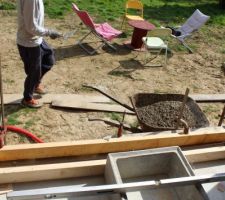 Coffrage seuil baie vitr&eacute;e