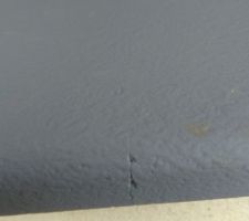 Peinture PRB siloflex en gpa sur fisure seuil.