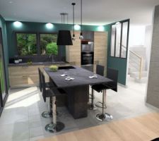 Vue 3D cuisine
