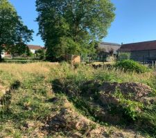 Terrassement avant l?intervention de la grue