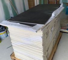 Le carrelage est arrivé , démarrage ce vendredi 12 juin