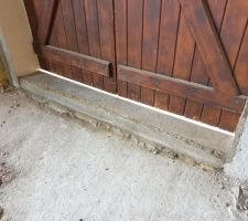 Seuil de porte fenetre